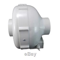 Inline Duct Extractor Fan Hydroponic Ventilation Kitchen Bathroom Fan 1100 m3/hr