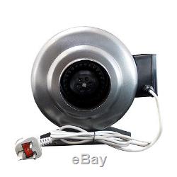 Inline Duct Extractor Fan Hydroponic Ventilation Kitchen Industrial SS