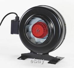 Inline Duct Industrial Commercial 6 150mm Hydroponic Ventilation Extractor Fan