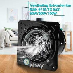 Metal Booster Fan Extractor Exhaust fan Intake Ventilation Window Pipe Fan
