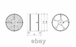Metal Inline Extractor Fan 325mm with Speed Controller / Industrial Ventilator