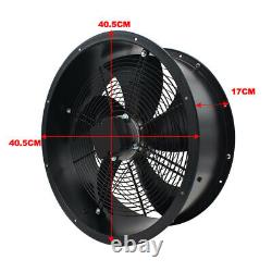 Metal Ventilation Extractor Axial Exhaust Commercial Air Blower Fan Home Garage