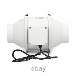 Mixedflow Duct Fan Silent Air Extractor Ventilation Exhaust Blower AC220V