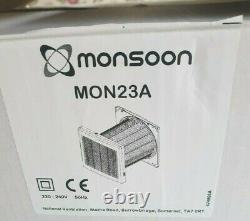 National Ventilation MON23A Monsoon 225mm AutoShutter Extractor Fan + controller