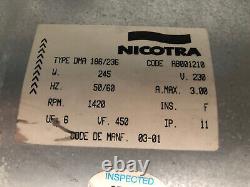 Nicotra Centrifugal Fan Blower Triple Ventilator Extractor Spray booth 230v