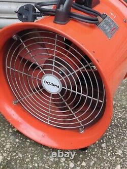 Ogawa Fume Extractor 240v Air Mover 12 300mm Ventilation Fan Blower No Ducting