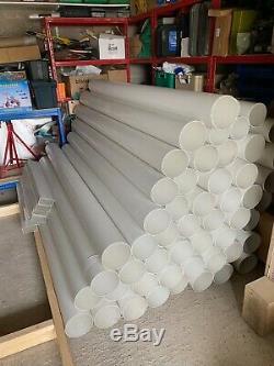 PVC Round Duct Ventilation Extractor Fan Pipe Tube 6 Plastic 2 M lengths