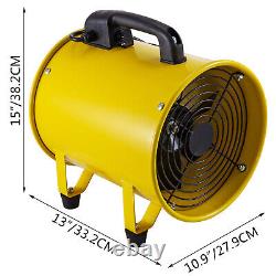 Portable Industrial 10 Ventilation Fan Ventilator Extractor 250mm 10m Ducting