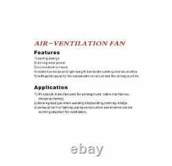 Portable Industrial Ventilator Axial Blower Extractor Fan 10 with 10M Duct