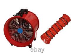 Portable Industrial Ventilator Axial Blower Workshop Extractor Fan 10 with Duct