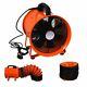 Portable Industrial Ventilator Axial Blower Workshop Extractor Fan 10 With Duct