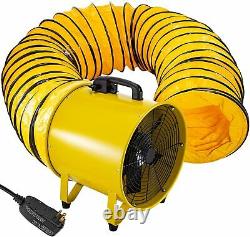 Portable Industrial Ventilator Extractor Fan Blower Fan 406mm (16) + 5m Duct