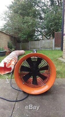 Portable Ventilator Axial Blower Extractor Fan 12 with 5 meter vent pipe