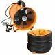 Portable Ventilator Axial Blower Workshop Extractor Fan 10 With 2 X Ducts
