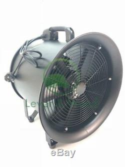 Portable Ventilator Axial Blower Workshop Extractor Fan & 5m Duct 10 inch