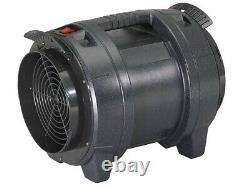 Rhino 110v Black Fume Extractor Mobile Ventilation With Ducting Hose H03038