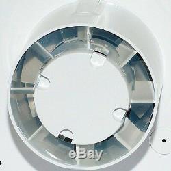 SILENT DESIGN Exhaust Extractor Fan S&P Kitchen Bathroom Ventilator WHITE
