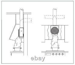 S&P CK-40F Kitchen Extractor fan ventilator anti-grease system 360 m3/h
