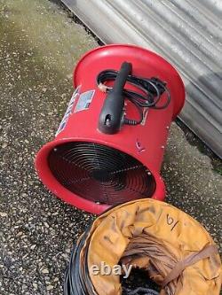 Sealey Fume Extractor 240v Air Mover 12 300mm Ventilation Fan Blower + Ducting