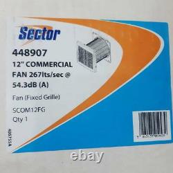 Sector 448907 Commercial Industrial Ventilation Extractor Fan Fixed Grill 300mm