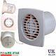 Slimline 100mm 4'' Ventilation Extractor Pvc Kitchen Bathroom Wall Ceiling Fan