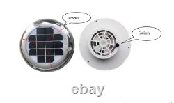 Solar Extractor Fan Ventilator Vent 90 Cfm Brusheless Motor For Boat Rv Caravans