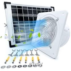 SoulVolve Solar Panel Exhaust Fan Ventilation Extractor with Anti-backflow Ch