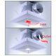 Square Ventilation Extractor Exhaust Fan Kitchen Bathroom Ceiling Wall Mount
