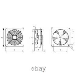 Stainless Steel Industrial Extractor Fan 210mm / 470m3/h Commercial Ventilator