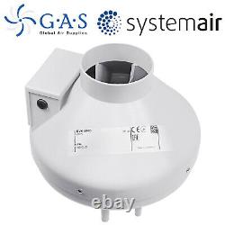 System Air RVK Fan Inline Ducting Extraction Hydroponics High Power Ventilation
