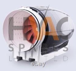 Ultra Quiet Extractor Silent Bathroom/Kitchen Ventilation Inline Fan 200mm