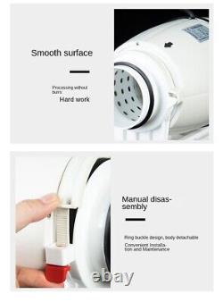 Ultra-quiet Duct Fan Kitchen Fume Extractor Indoor Ventilation Bathroom Exhaust