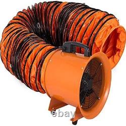 VEVOR Industrial Extractor Fan Blower 12 Inch 300mm Portable Ventilator Dust