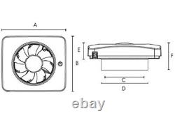 Vent-Axia 479460 PureAir Sense Silent App Controlled 4 100mm Extractor Fan
