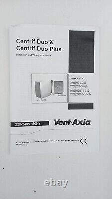 Vent-Axia CENTRIF DUO P Extractor Fan with Override Pull Cord 431613B