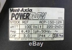 Vent-Axia Power Flow In-Line Duct Fan 150mm 6 Inline Extractor Mix Ventilation