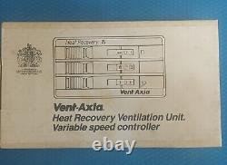 Vent Axia W14301010 Heat Recovery Ventilation Variable Speed Controller 230v