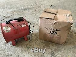 Ventilation / Fume / Dust extractor Fan 12 and 10m of flexible ducting 110vUsed