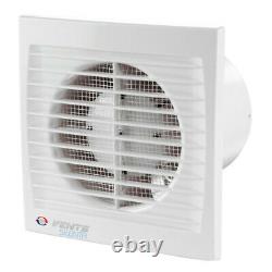 Wall fan Timer Extractor fan 100 mm Duct fan Exhaust air Silent Small Ventilator