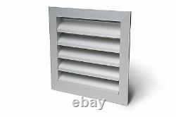 Weather louvre fixed wall grille ducting aluminium extractor fan ventilation