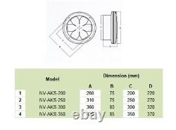 Yurt Fan Axial Fan Industrial Metal Extractor Fan, Air Blower Ventilation